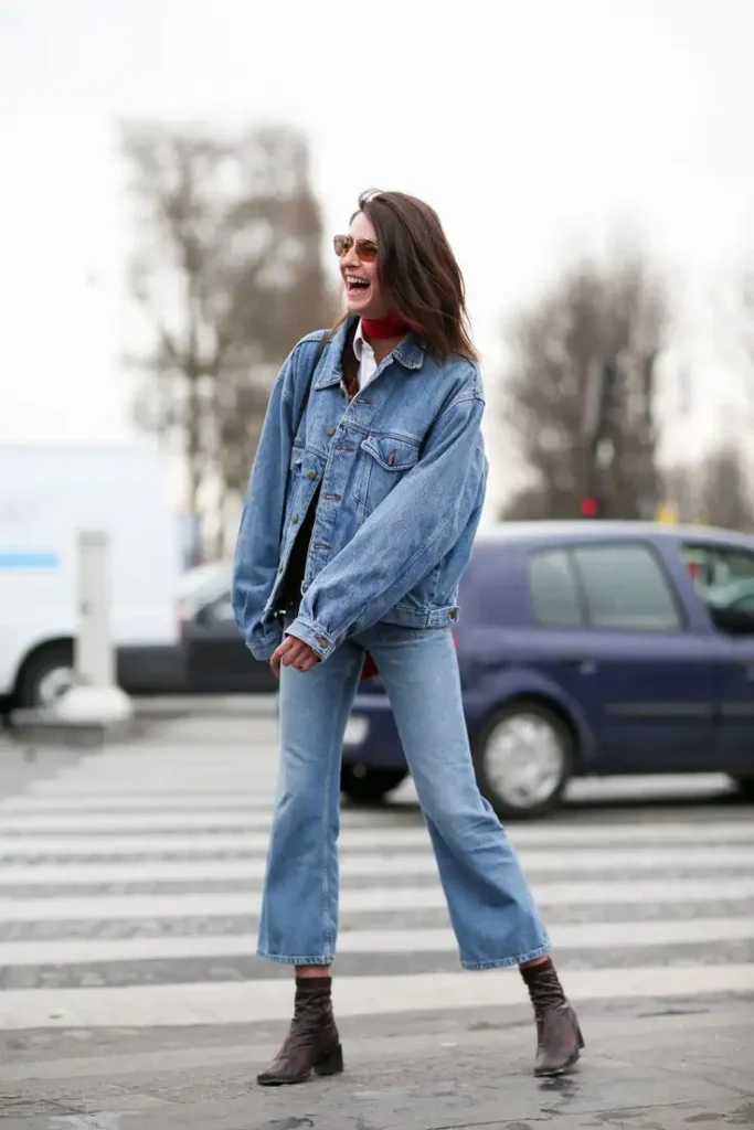 Denim on denim outfit III